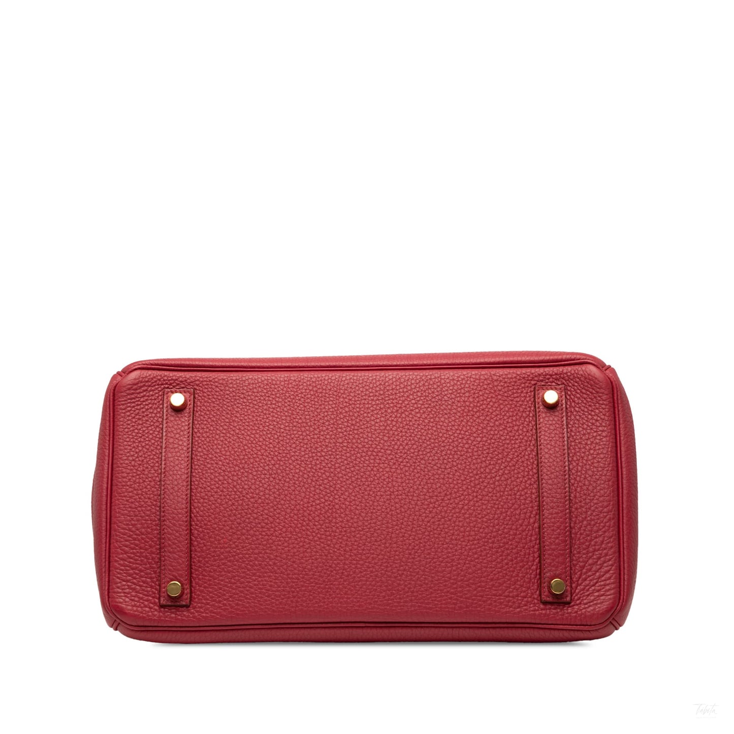 Second hand Hermes Birkin 35 Togo Leather Top - handle Bag Rouge Casaque - Tabita Bags