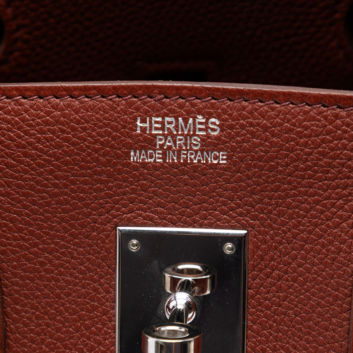 Second hand Hermes Birkin 35 Togo Leather Top - handle Bag Rouge H - Tabita Bags