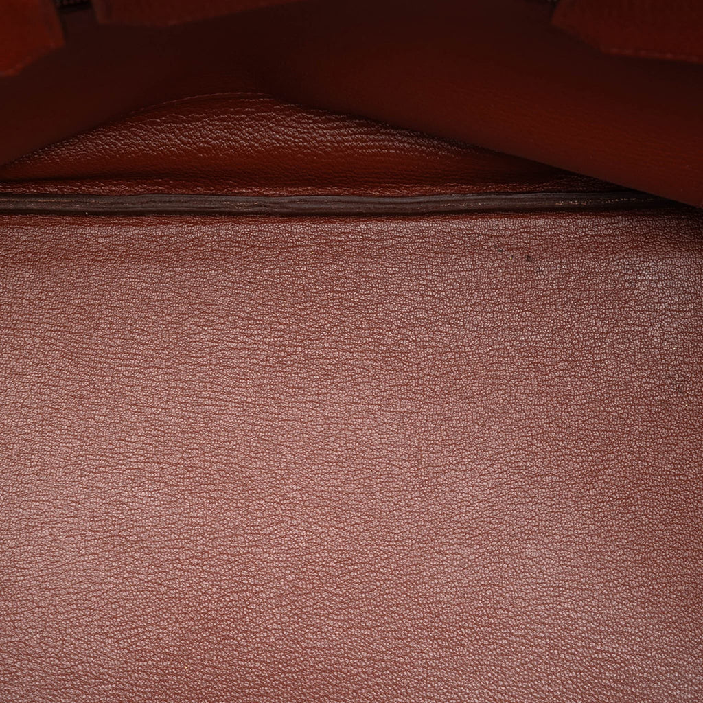 Second hand Hermes Birkin 35 Togo Leather Top - handle Bag Rouge H - Tabita Bags