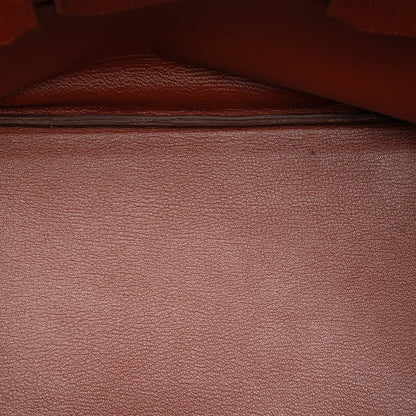 Second hand Hermes Birkin 35 Togo Leather Top - handle Bag Rouge H - Tabita Bags