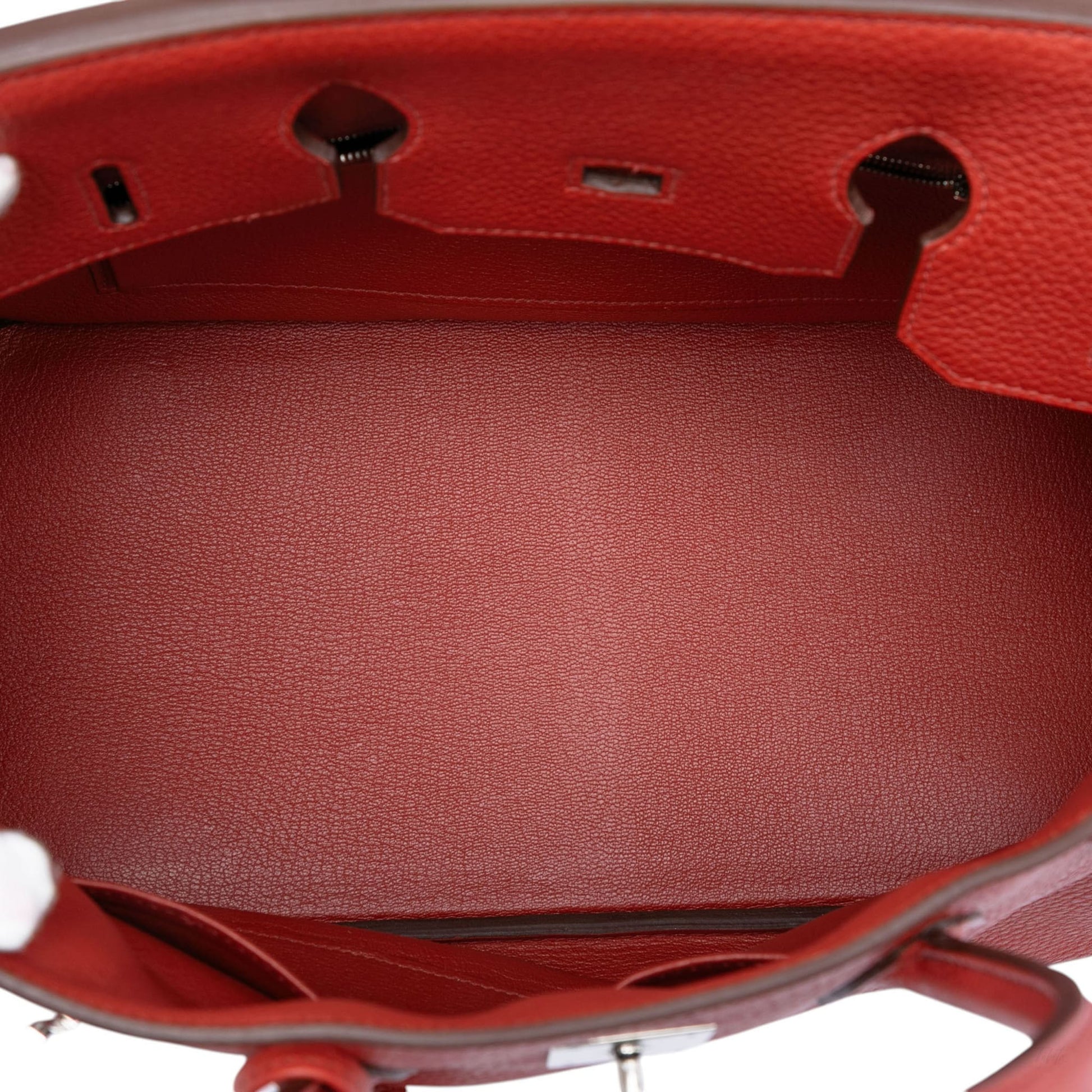 Second hand Hermes Birkin 35 Togo Leather Top - handle Bag Rouge Vif - Tabita Bags