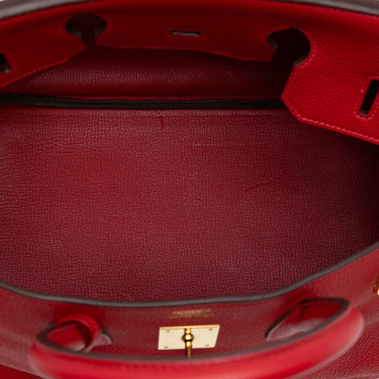 Second hand Hermes Birkin 35 Togo Leather Top - Handle Bag Rouge Vif - Tabita Bags