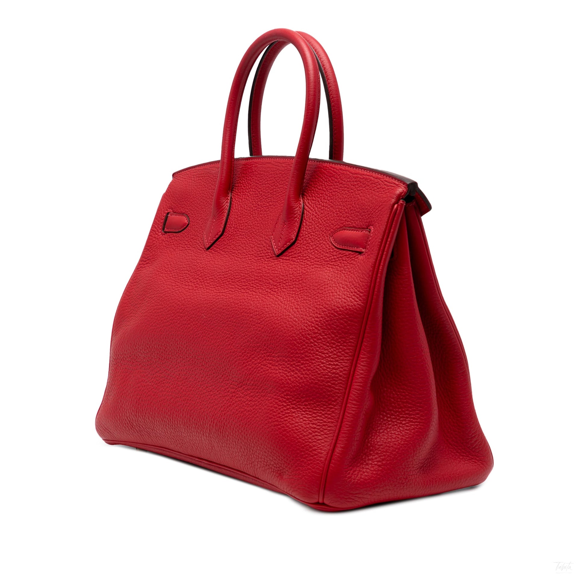 Second hand Hermes Birkin 35 Togo Leather Top - Handle Bag Rouge Vif - Tabita Bags