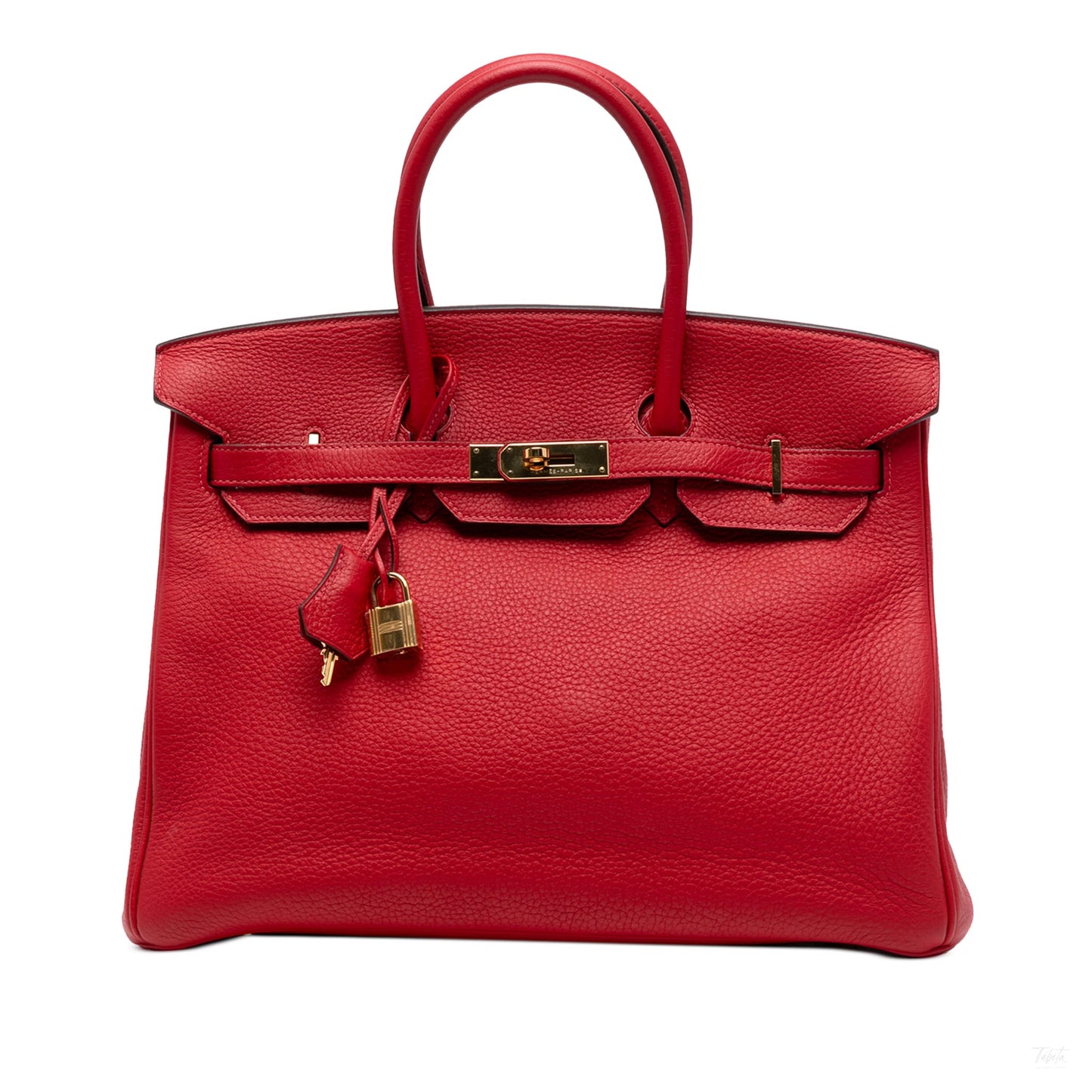 Second hand Hermes Birkin 35 Togo Leather Top - Handle Bag Rouge Vif - Tabita Bags