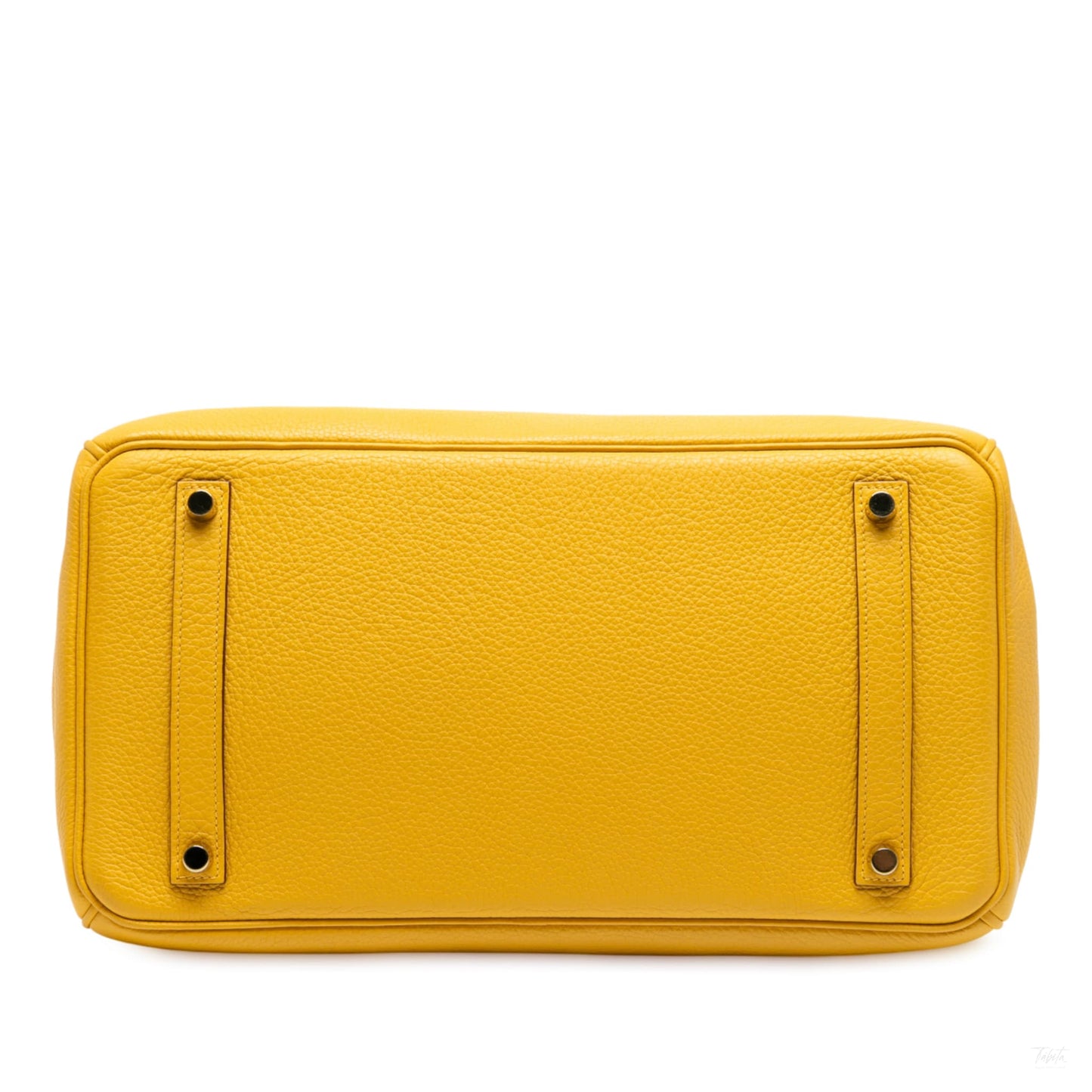 Second hand Hermes Birkin 35 Togo Leather Top - Handle Bag Soleil - Tabita Bags