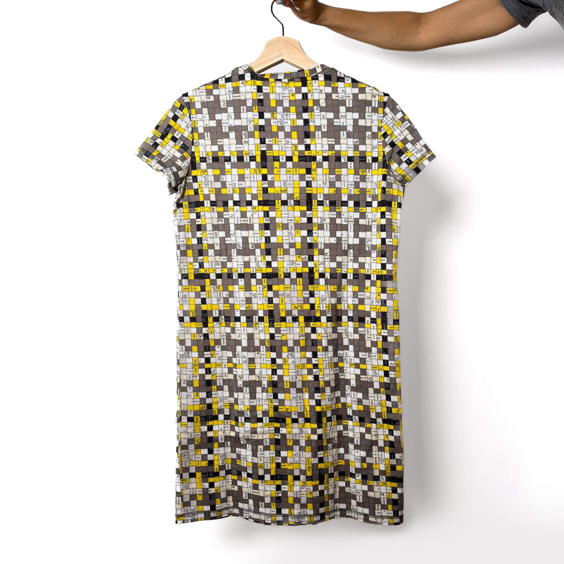 Second hand Hermes Bolduc at the Square 36 Cotton Dress 36 Bicolor - Tabita Bags