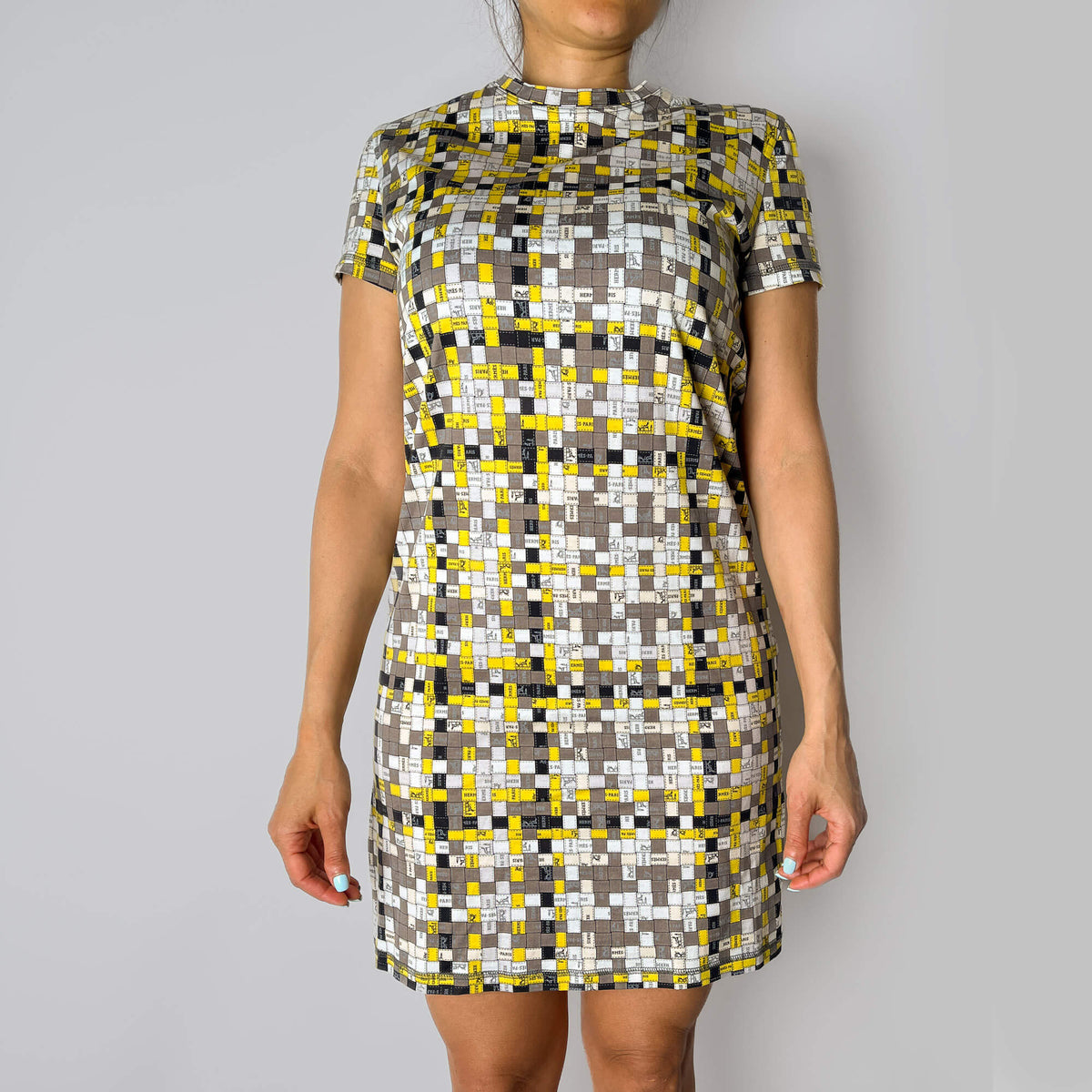 Second hand Hermes Bolduc at the Square 36 Cotton Dress 36 Bicolor - Tabita Bags