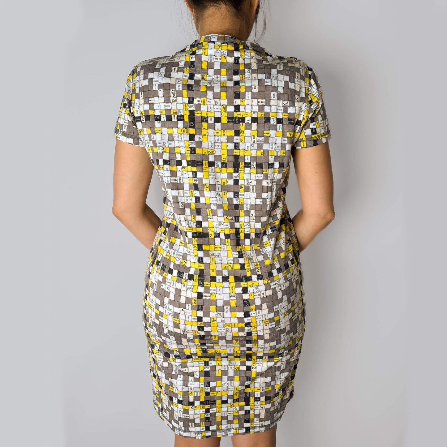 Second hand Hermes Bolduc at the Square 36 Cotton Dress 36 Bicolor - Tabita Bags