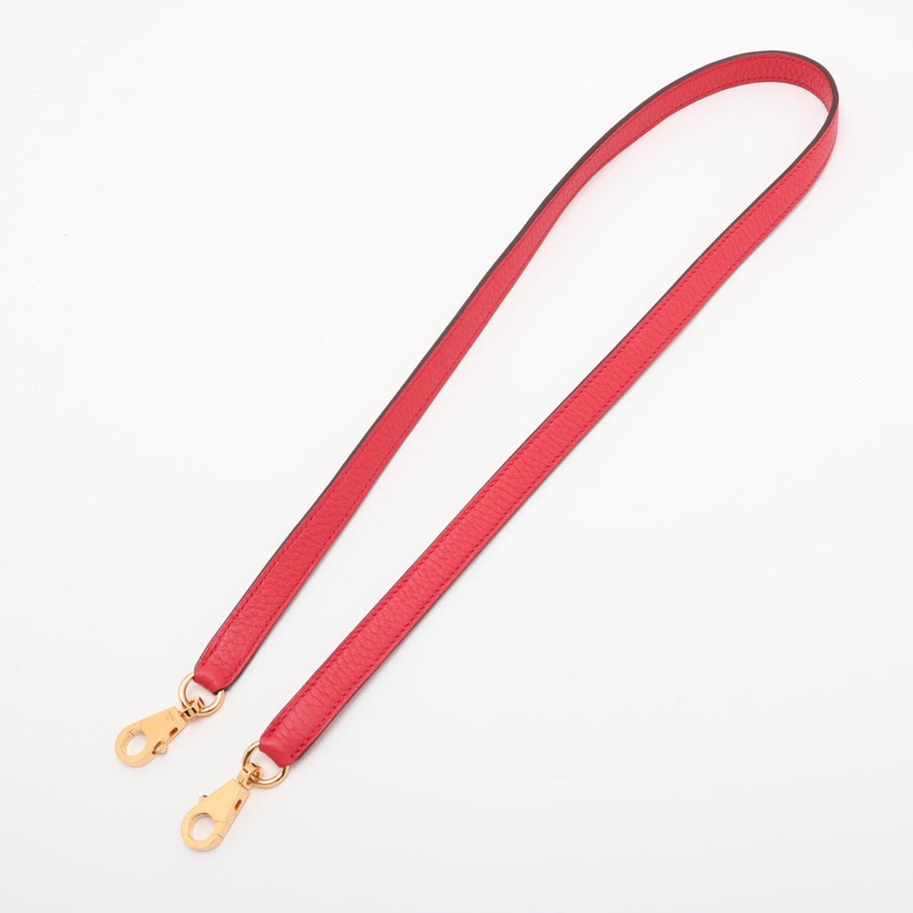 Second hand Hermes Bolide 31 Taurillon Clemence Leather Shoulder Bag Rouge de Coeur - Tabita Bags