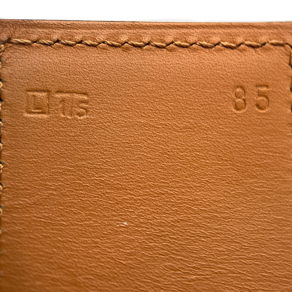 Second hand Hermes Collier de Chien 50 Leather Wide Belt 65 Black - Tabita Bags