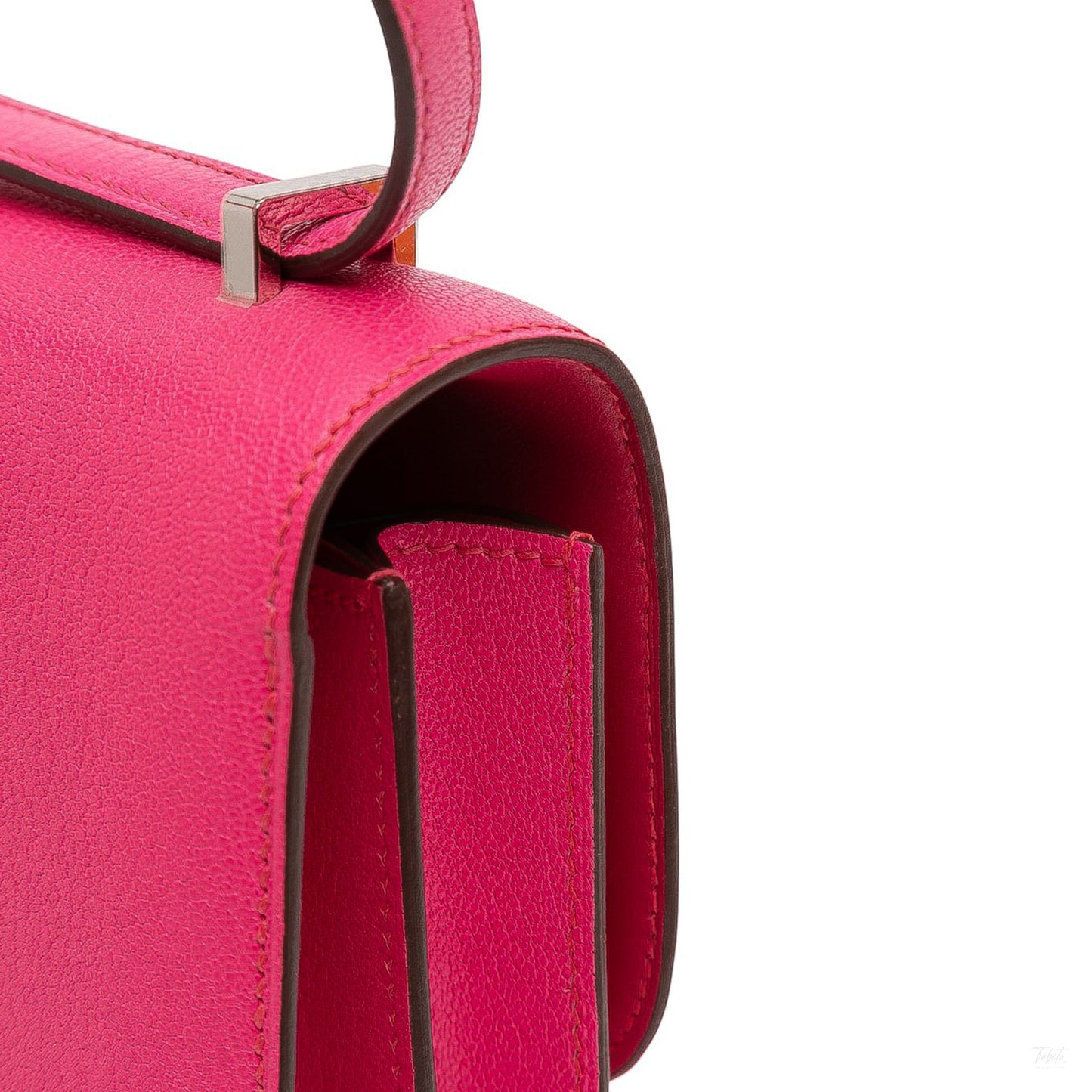 Second hand Hermes Constance 18 Chèvre Mysore Leather Shoulder Bag Rose Tyrien - Tabita Bags