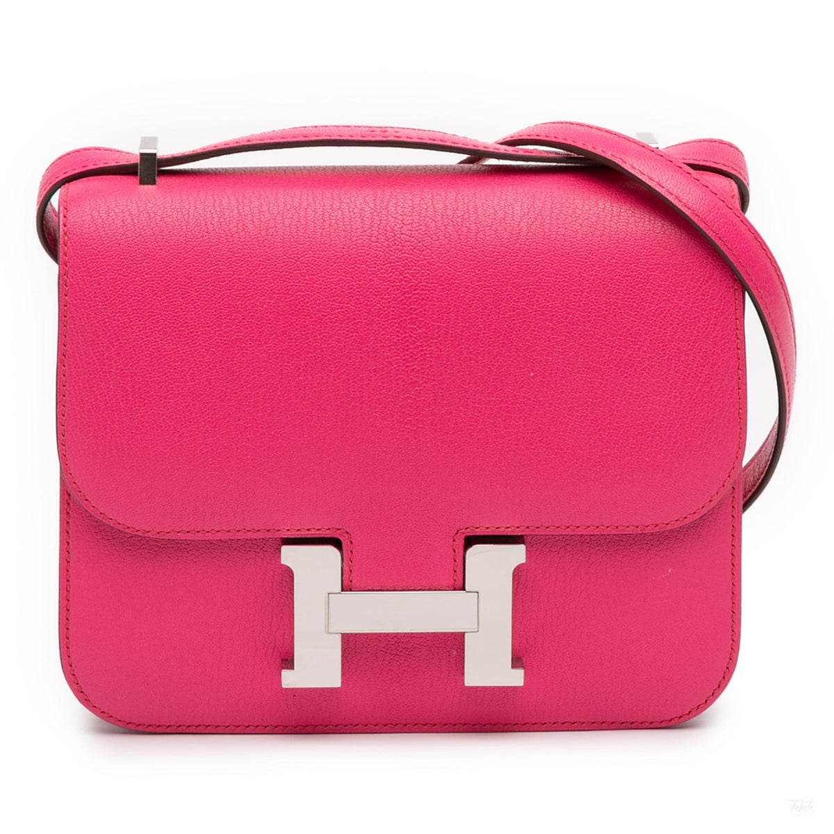Second hand Hermes Constance 18 Chèvre Mysore Leather Shoulder Bag Rose Tyrien - Tabita Bags