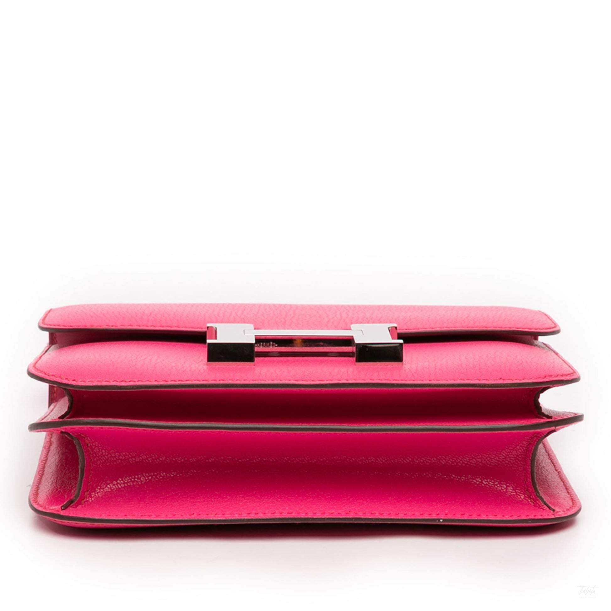 Second hand Hermes Constance 18 Chèvre Mysore Leather Shoulder Bag Rose Tyrien - Tabita Bags
