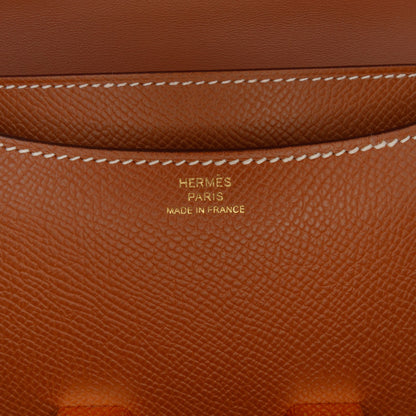 Second hand Hermes Constance 18 Epsom Leather Shoulder Bag Gold - Tabita Bags