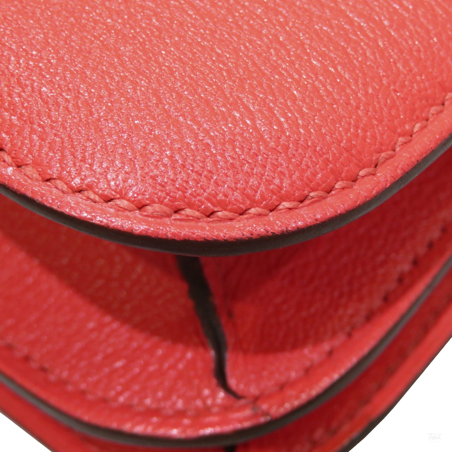 Second hand Hermes Constance 18 Epsom Leather Shoulder Bag Red - Tabita Bags