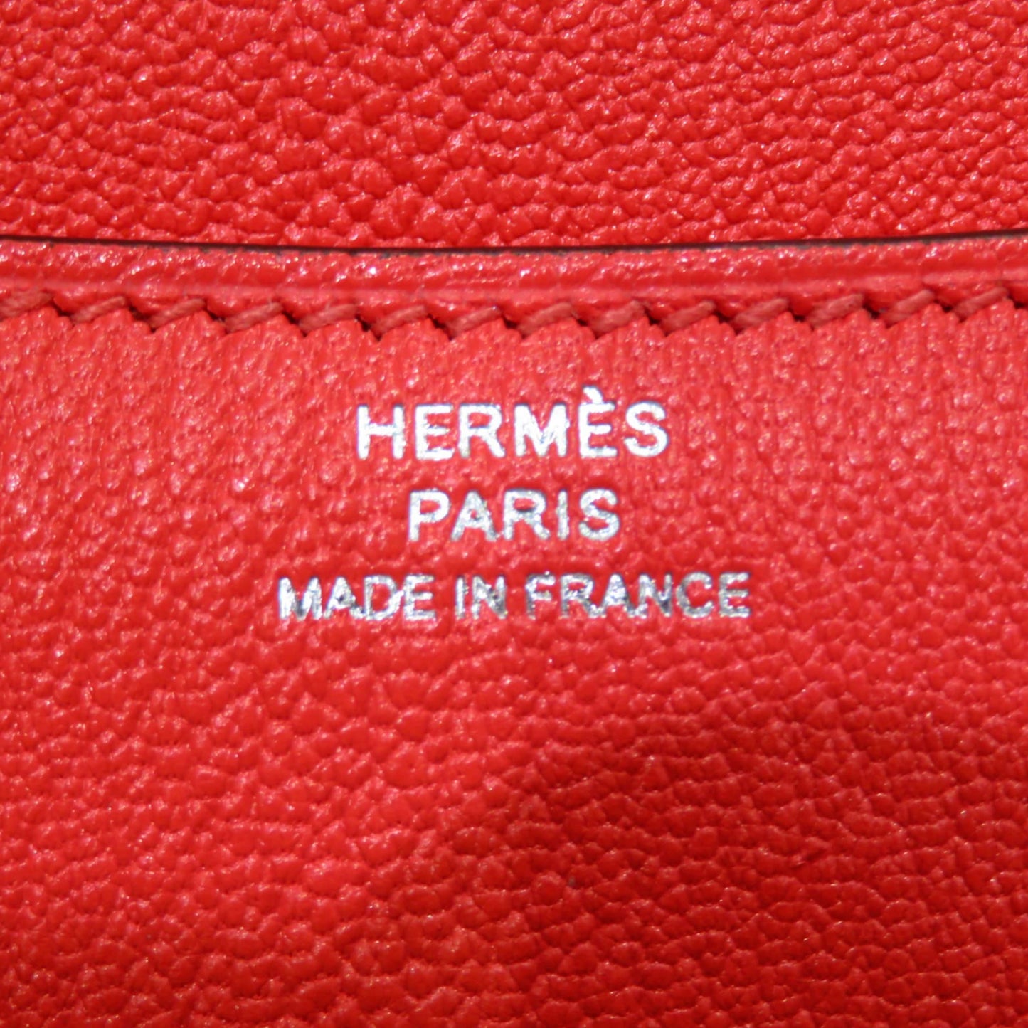 Second hand Hermes Constance 18 Epsom Leather Shoulder Bag Red - Tabita Bags