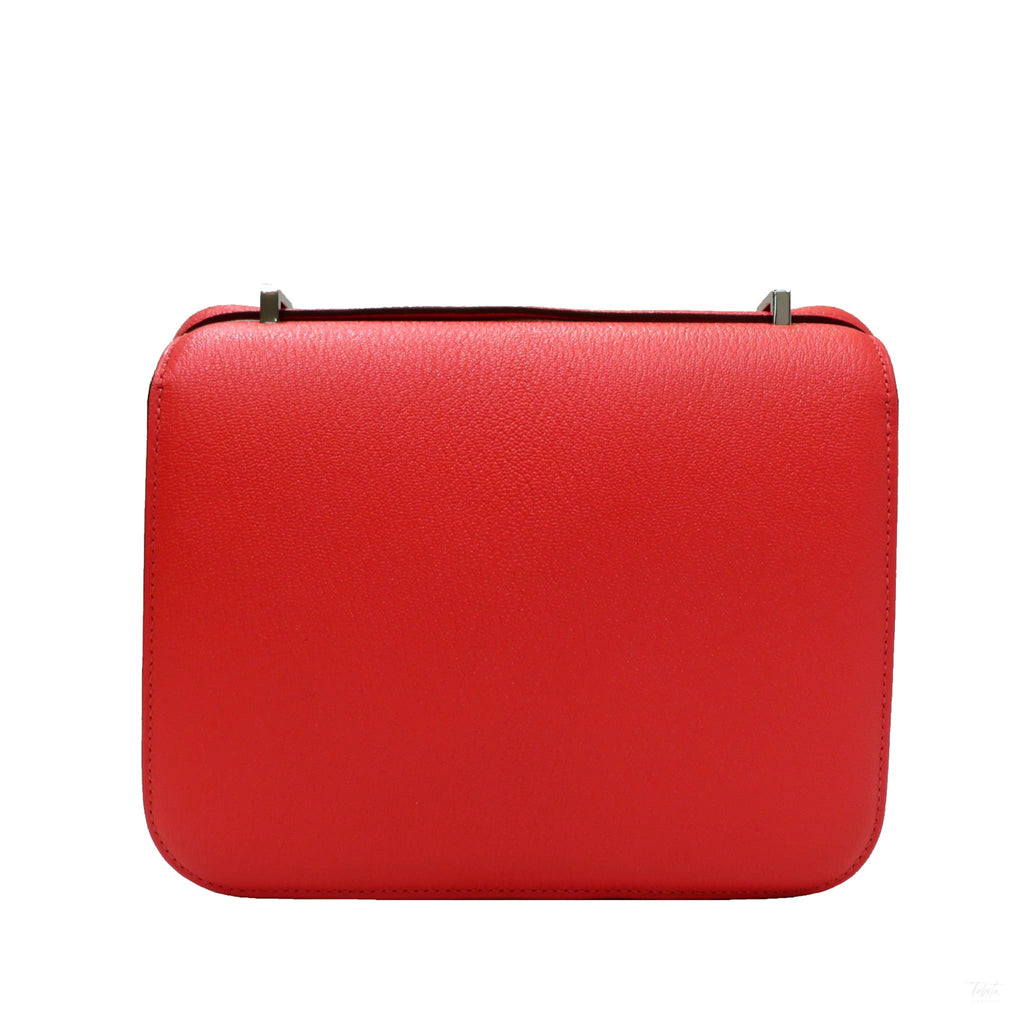 Second hand Hermes Constance 18 Epsom Leather Shoulder Bag Red - Tabita Bags