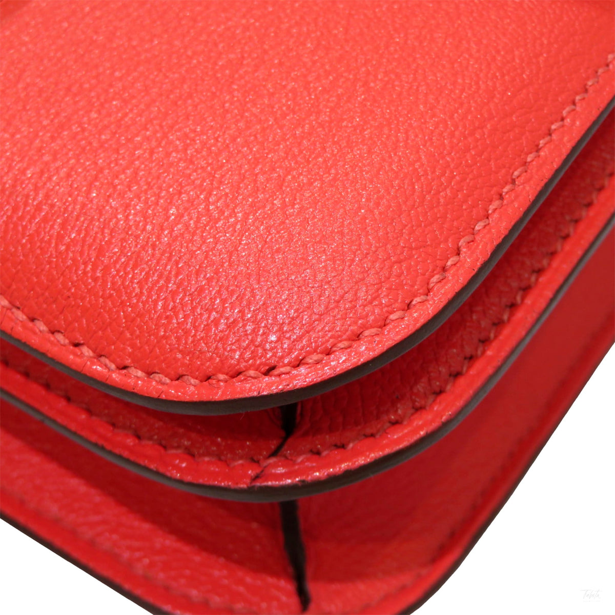 Second hand Hermes Constance 18 Epsom Leather Shoulder Bag Red - Tabita Bags