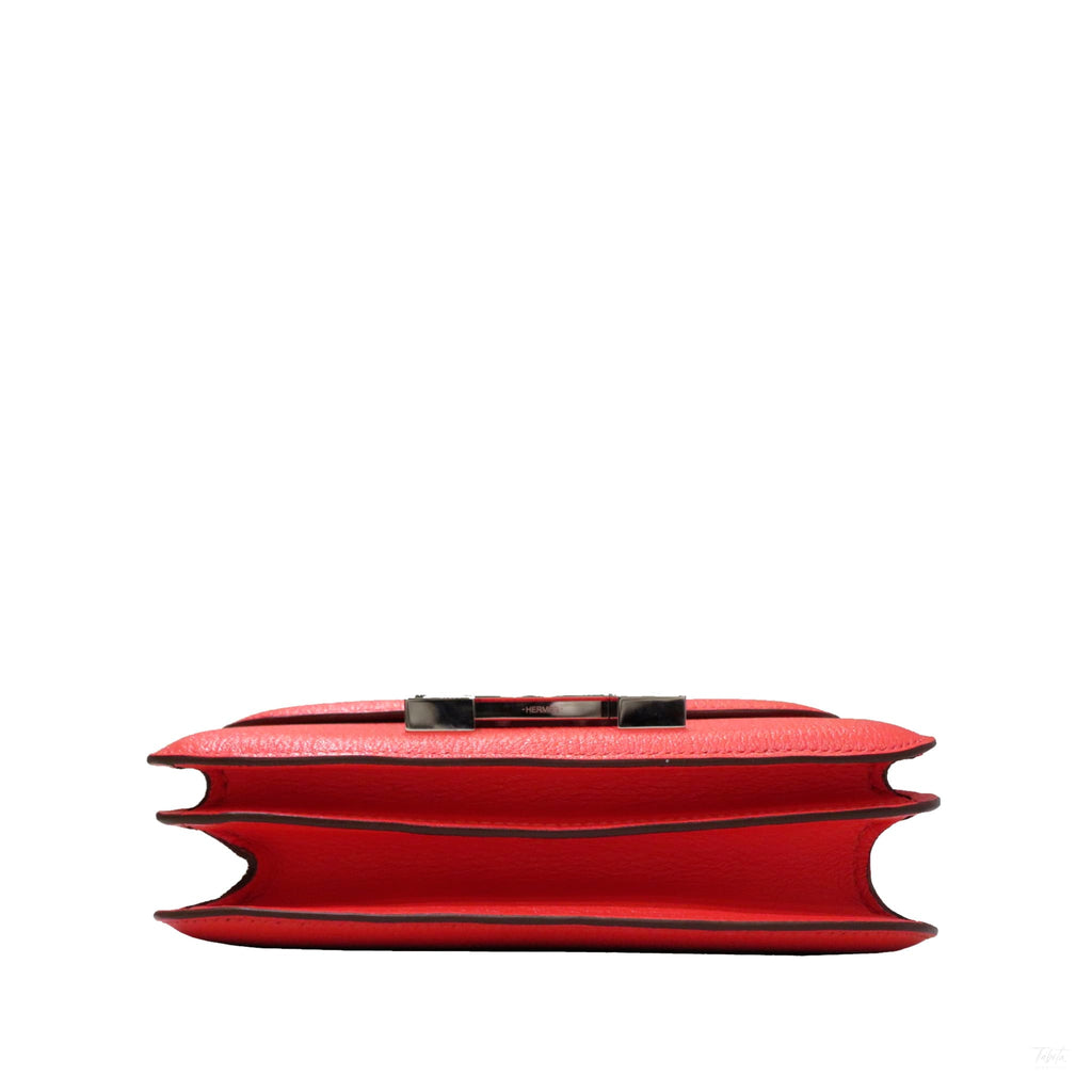 Second hand Hermes Constance 18 Epsom Leather Shoulder Bag Red - Tabita Bags