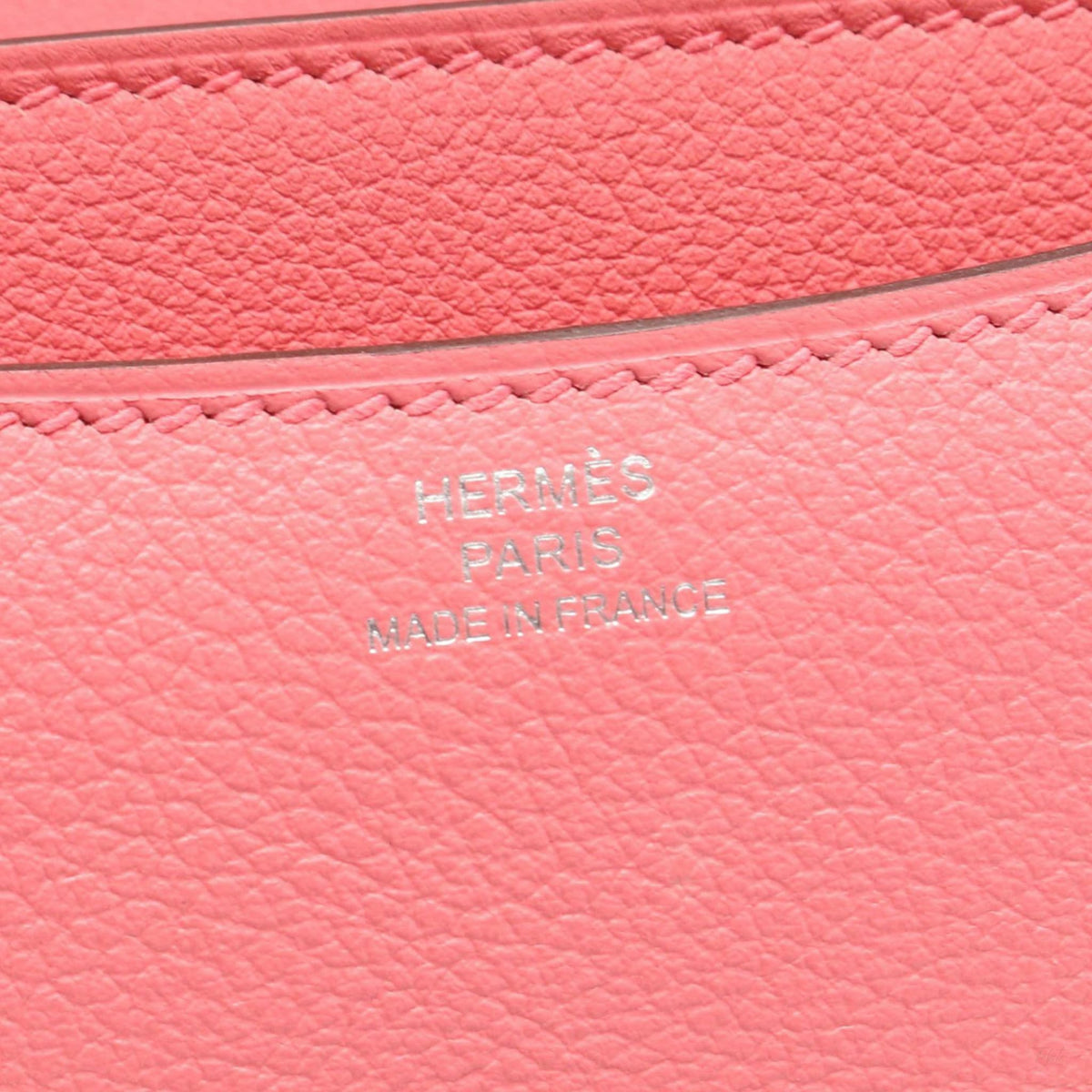 Second hand Hermes Constance 18 Evercolor Leather Shoulder Bag Pink - Tabita Bags