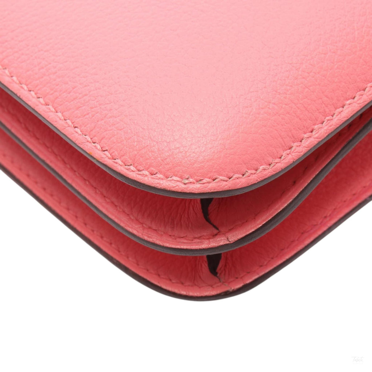 Second hand Hermes Constance 18 Evercolor Leather Shoulder Bag Pink - Tabita Bags