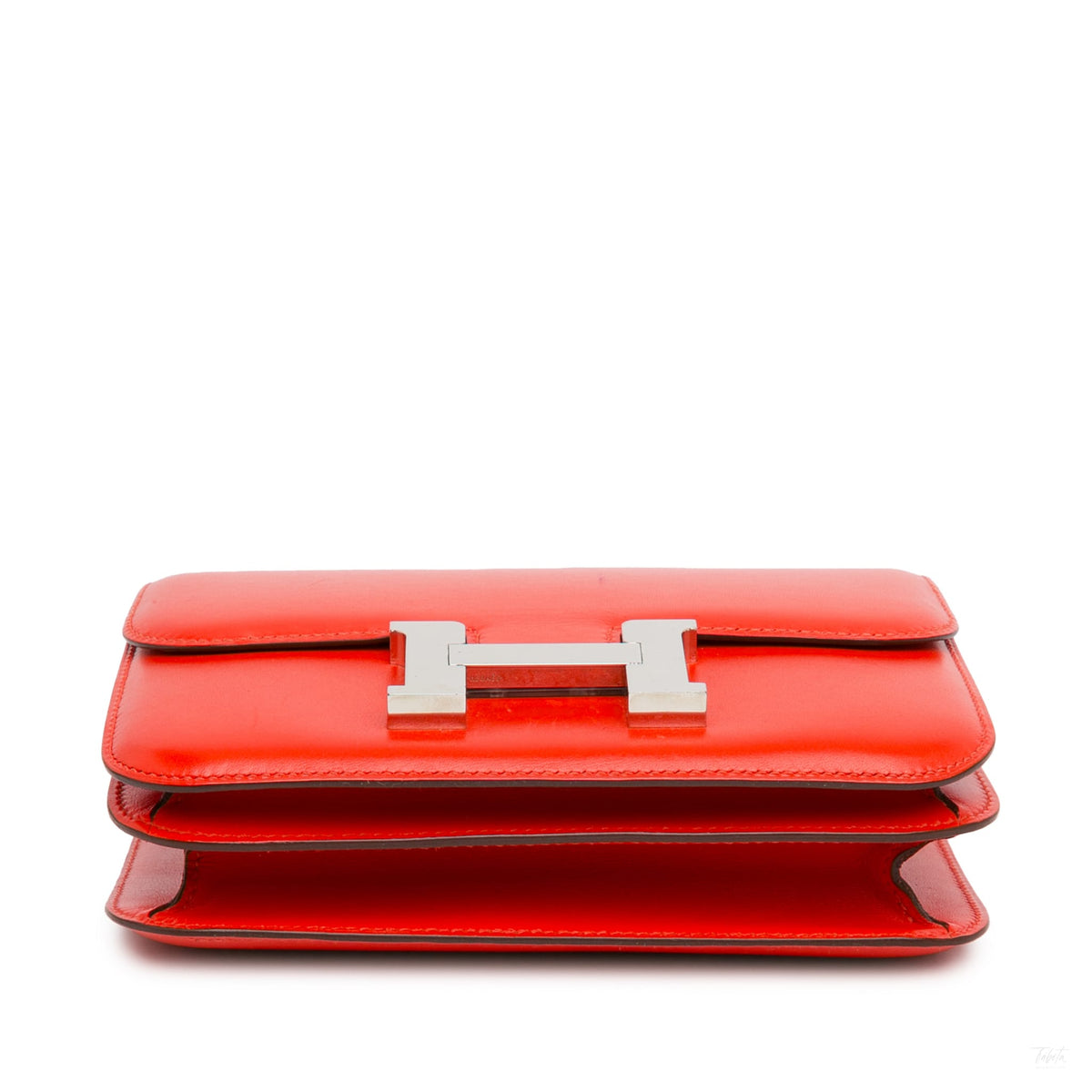 Second hand Hermes Constance 18 Tadelakt Leather Shoulder Bag Rouge Tomate - Tabita Bags