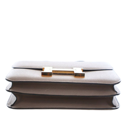 Second hand Hermes Constance Epsom Leather Shoulder Bag Brown - Tabita Bags