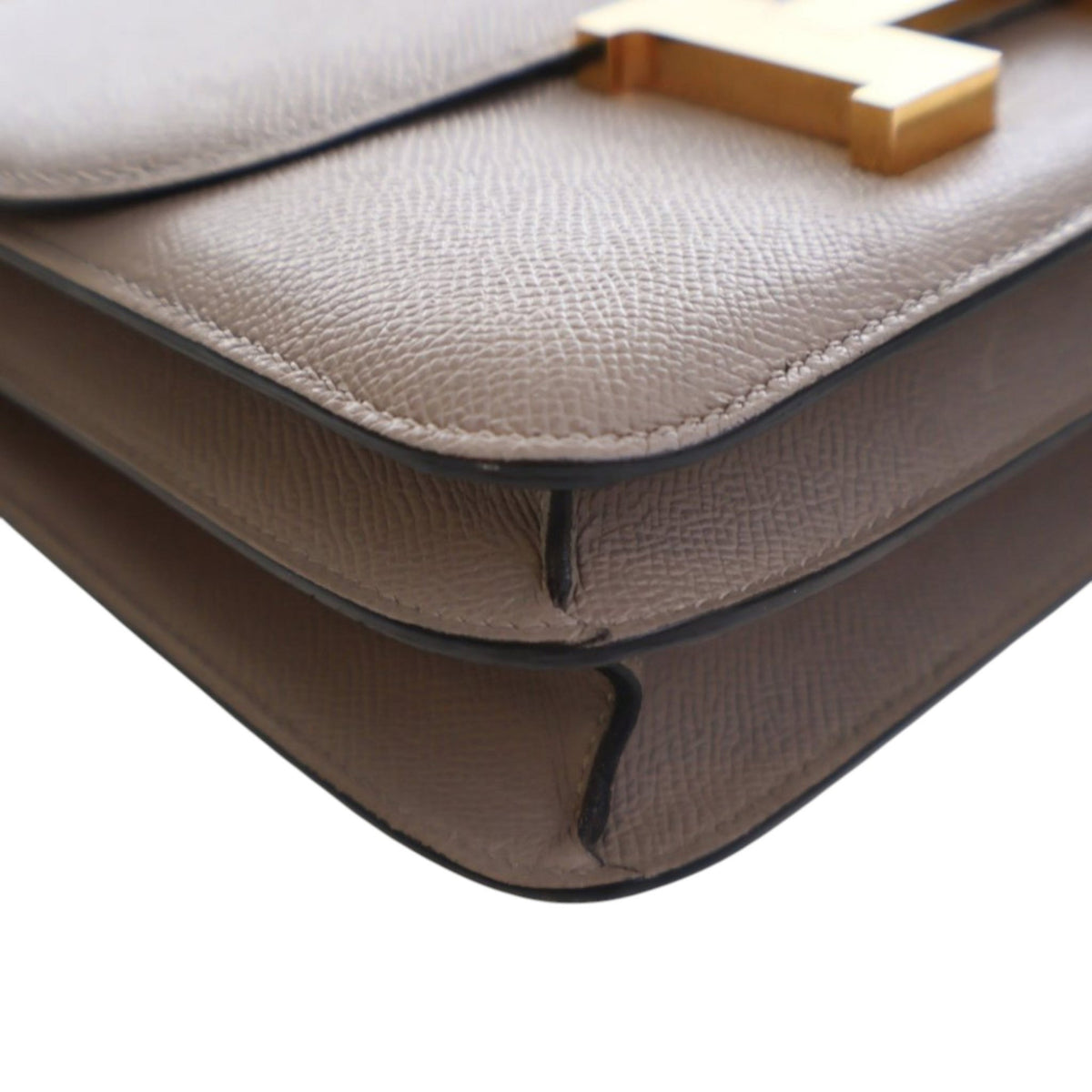Second hand Hermes Constance Epsom Leather Shoulder Bag Brown - Tabita Bags