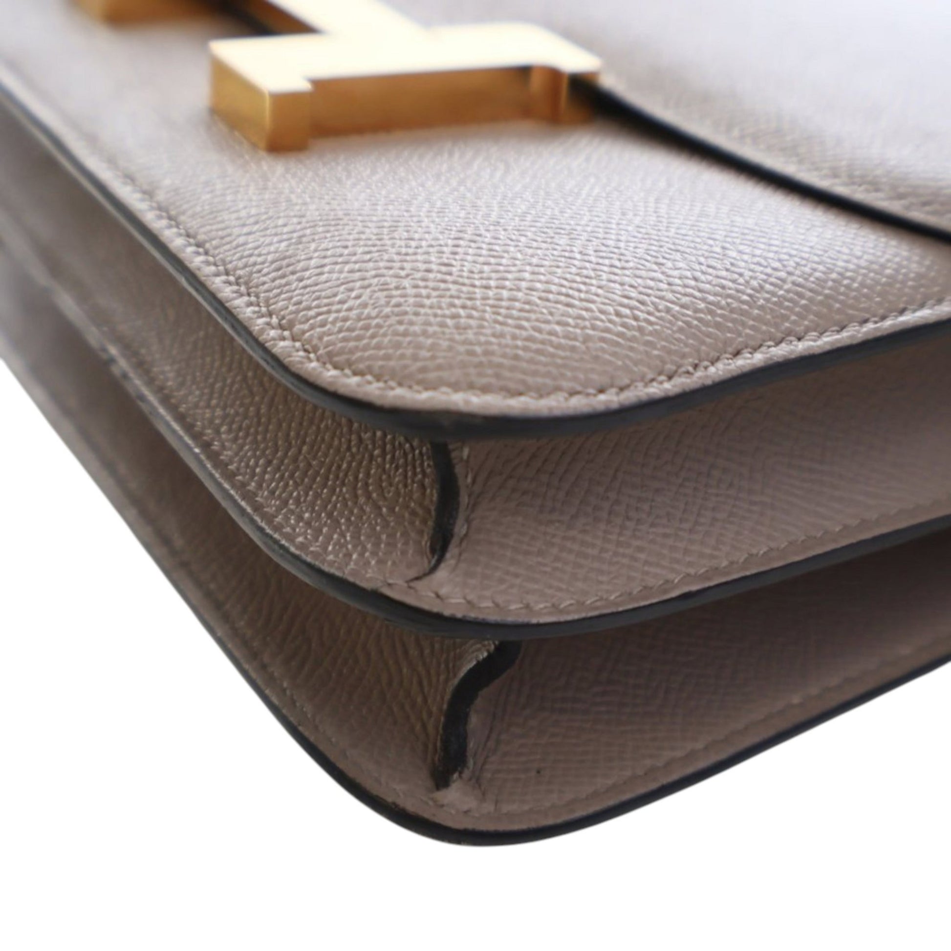 Second hand Hermes Constance Epsom Leather Shoulder Bag Brown - Tabita Bags