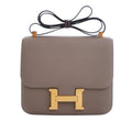 Second hand Hermes Constance Epsom Leather Shoulder Bag Brown - Tabita Bags