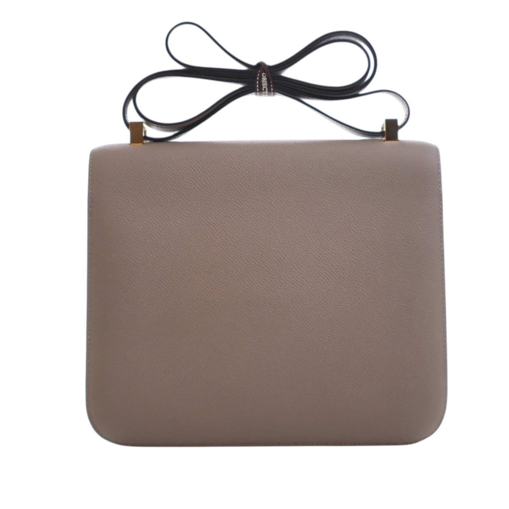 Second hand Hermes Constance Epsom Leather Shoulder Bag Brown - Tabita Bags