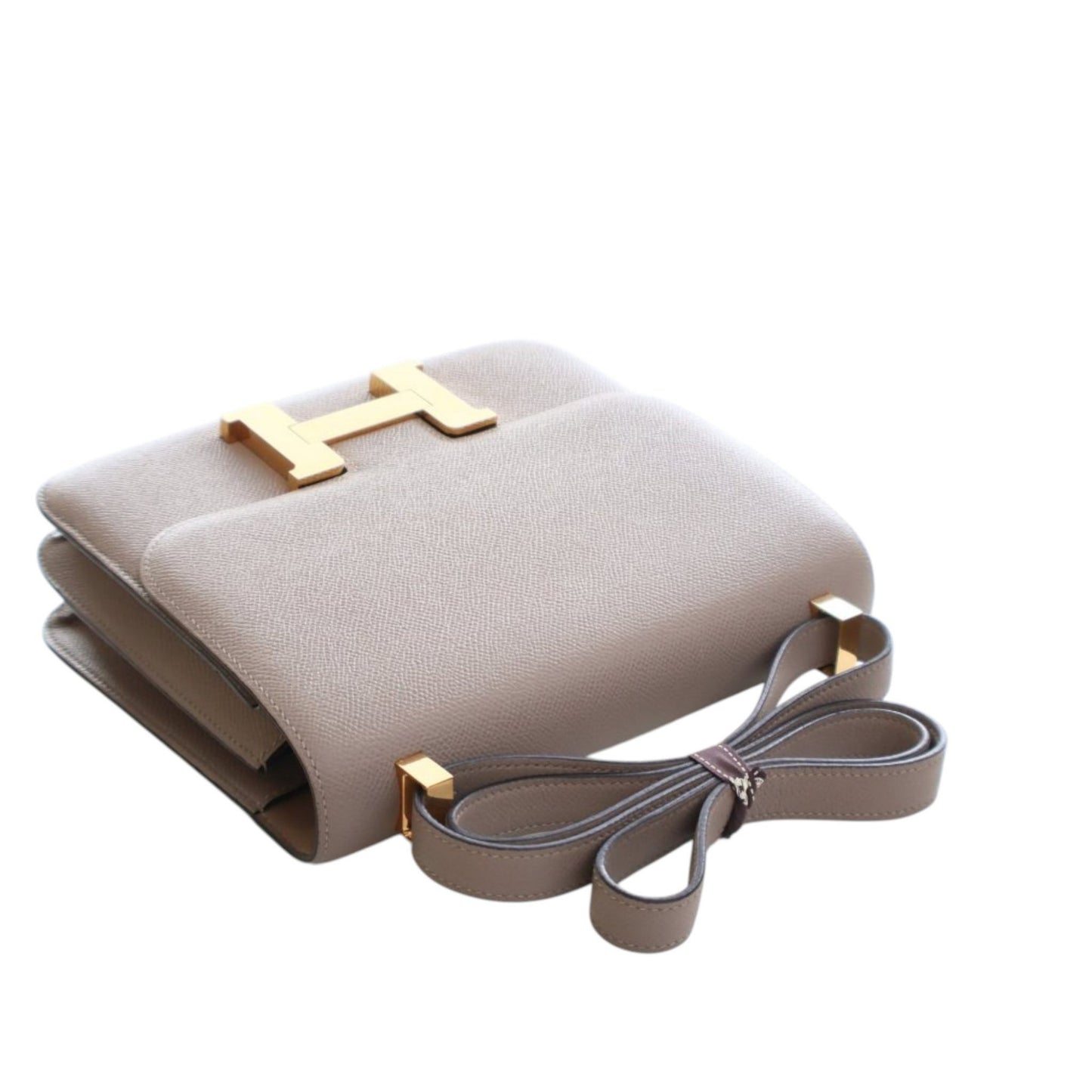 Second hand Hermes Constance Epsom Leather Shoulder Bag Brown - Tabita Bags