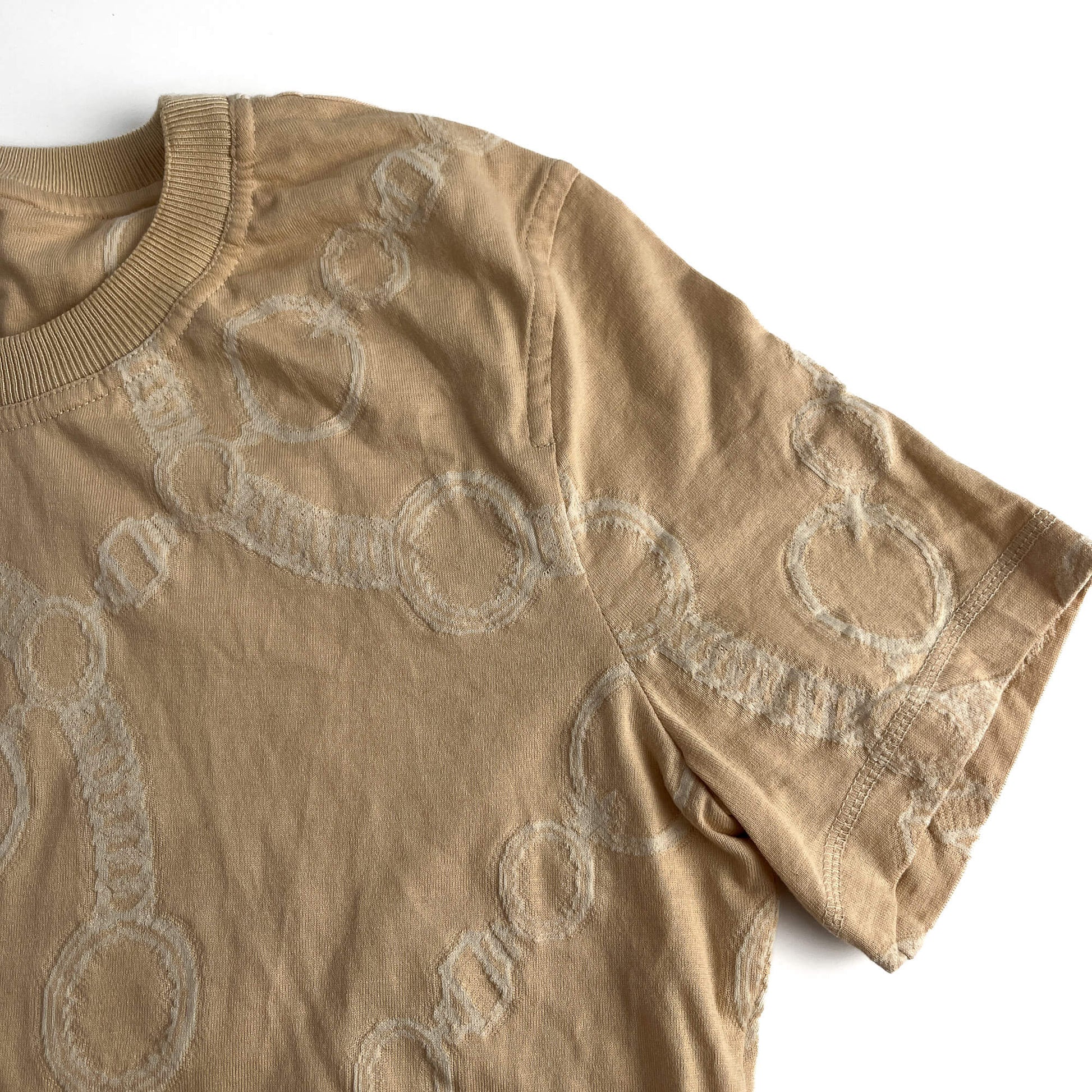 Second hand Hermes Cotton Tshirt 36 Beige - Tabita Bags