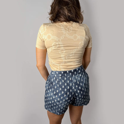 Second hand Hermes Cotton Tshirt 36 Beige - Tabita Bags