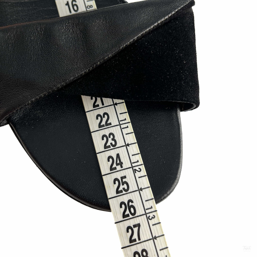 Second hand Hermes Crisscrossing straps Leather & Velvet Sandals 40 Black - Tabita Bags