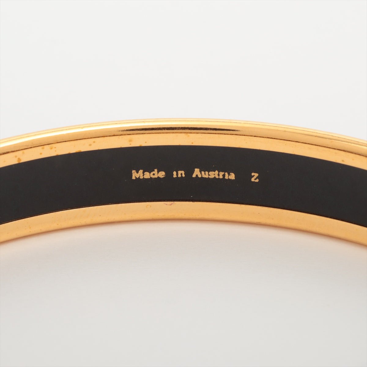 Second hand Hermes Enamel Metal Bangle Thin Bicolor - Tabita Bags