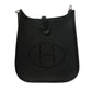 Second hand Hermes Evelyne 16 TPM Amazone Taurillon Clemence Leather Hobo Bag Black - Tabita Bags