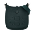 Second hand Hermes Evelyne 16 TPM Amazone Taurillon Clemence Leather Hobo Bag Vert Cypress - Tabita Bags