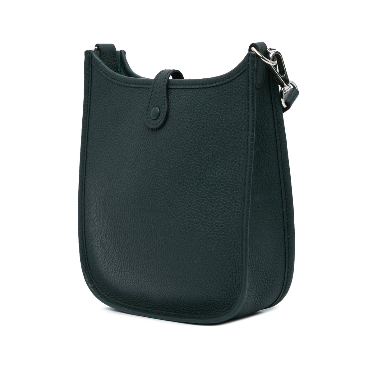 Second hand Hermes Evelyne 16 TPM Amazone Taurillon Clemence Leather Hobo Bag Vert Cypress - Tabita Bags