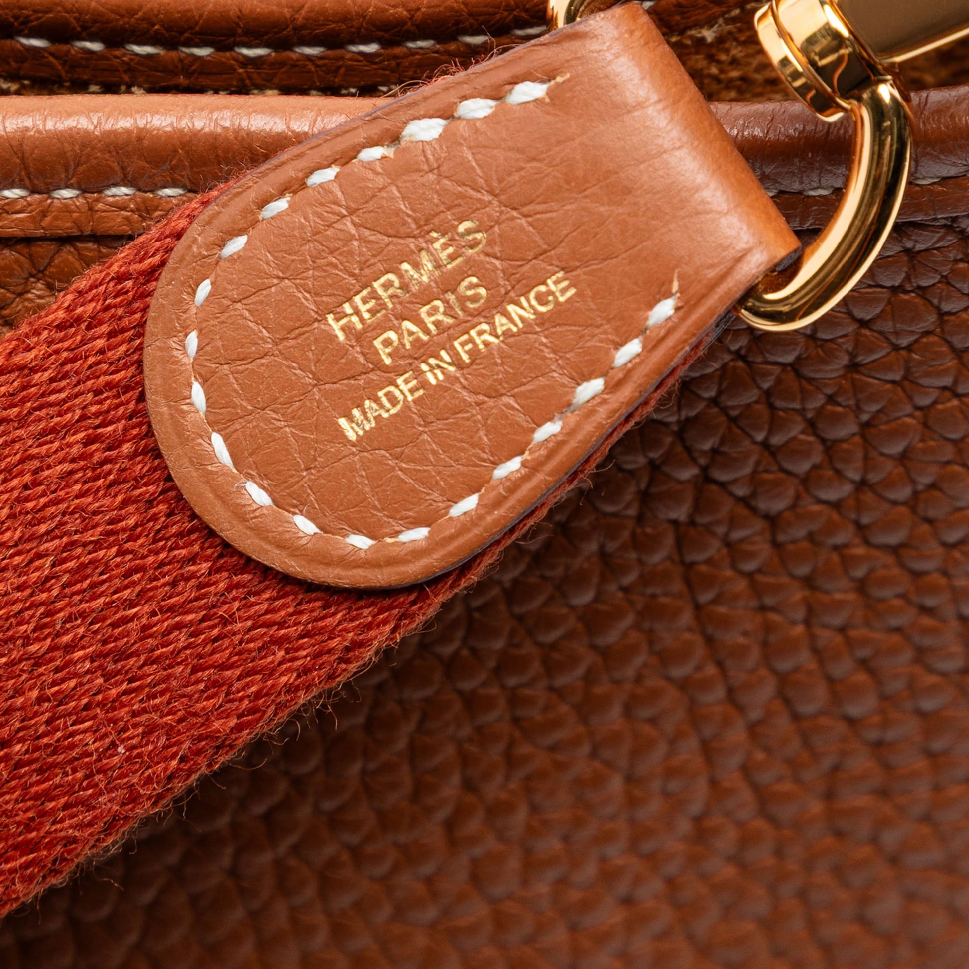 Second hand Hermes Evelyne 16 TPM Barenia Leather Hobo Crossbody Fauve - Tabita Bags
