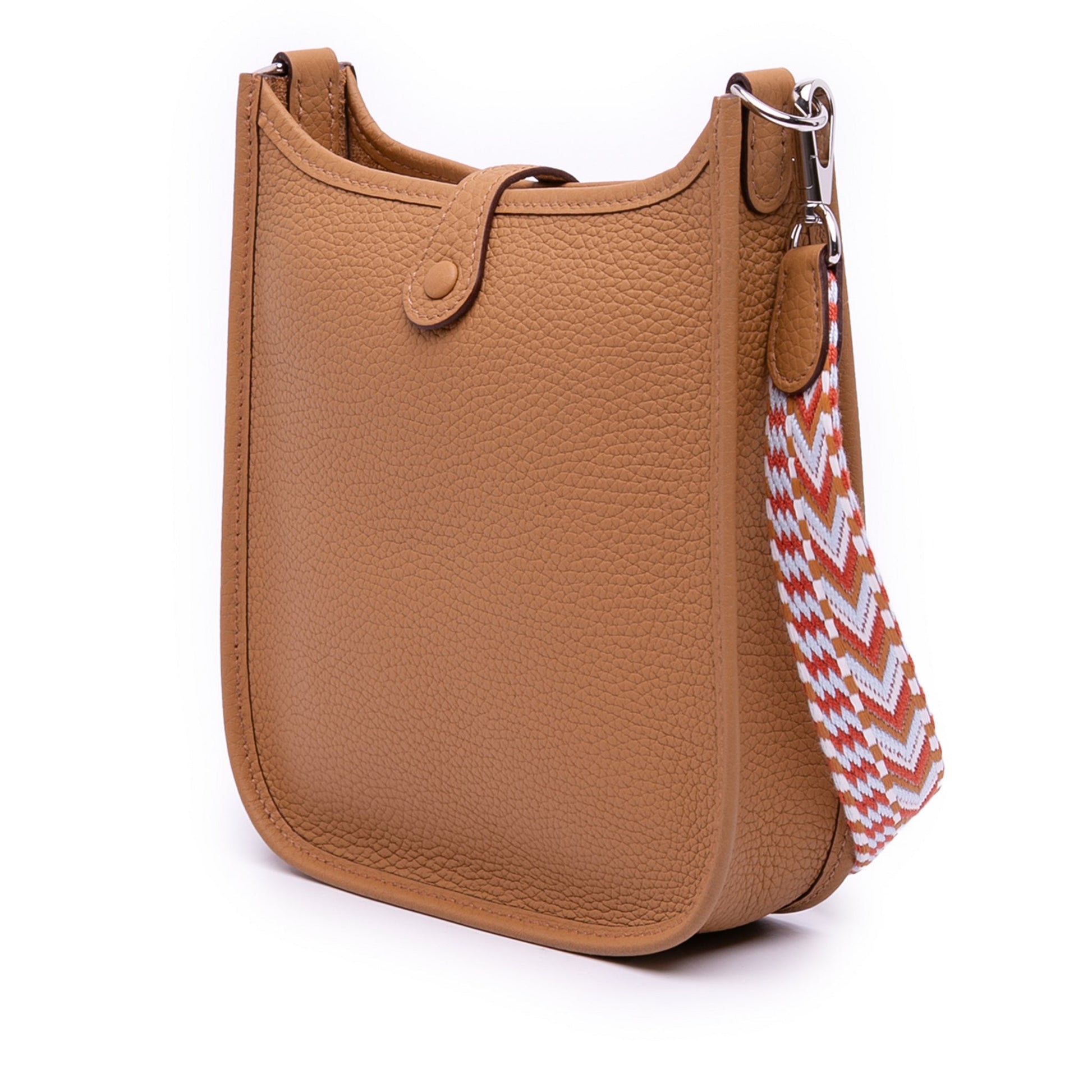 Second hand Hermes Evelyne 16 TPM Clemence Leather Hobo Crossbody Biscuit - Tabita Bags