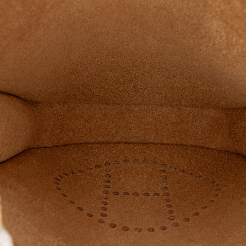 Second hand Hermes Evelyne 16 TPM Clemence Leather Hobo Crossbody Biscuit - Tabita Bags