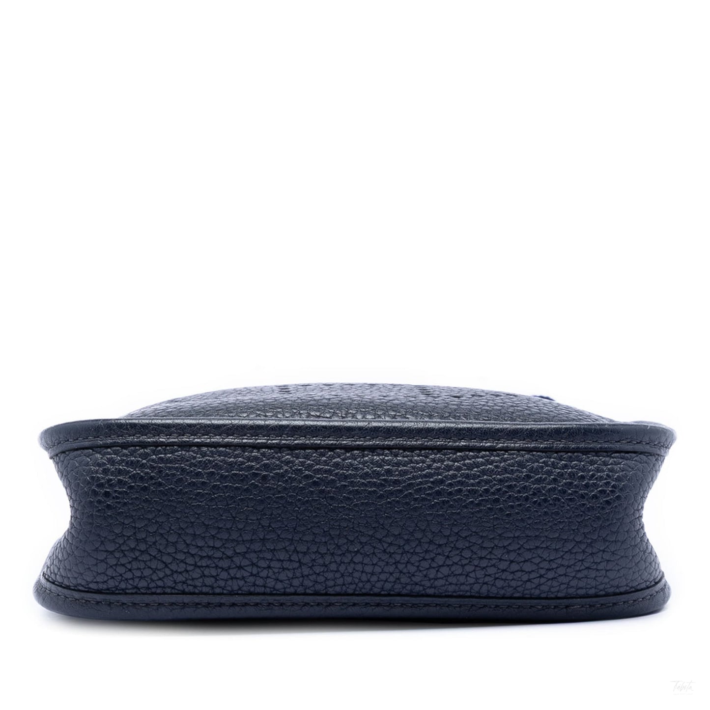 Second hand Hermes Evelyne 16 TPM Clemence Leather Hobo Crossbody Bleu Abysse - Tabita Bags