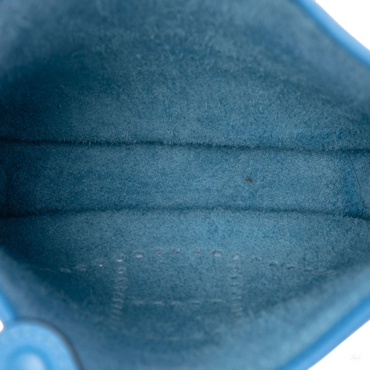 Second hand Hermes Evelyne 16 TPM Clemence Leather Hobo Crossbody Blue - Tabita Bags