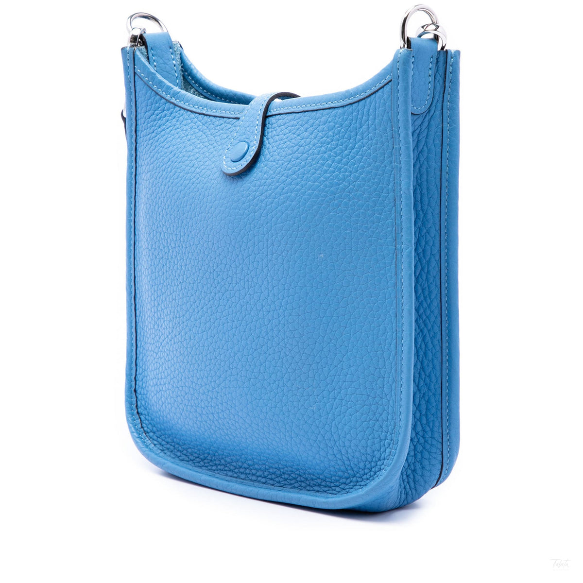 Second hand Hermes Evelyne 16 TPM Clemence Leather Hobo Crossbody Blue - Tabita Bags