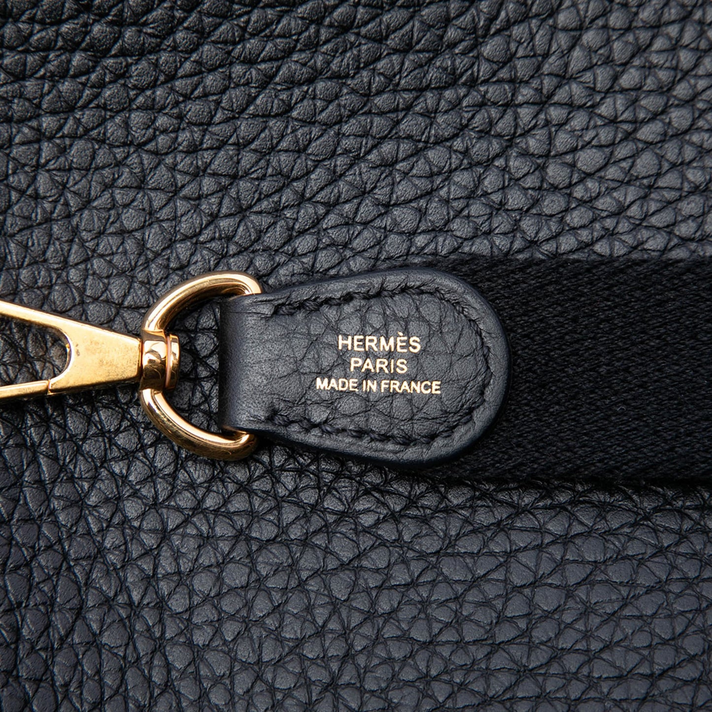 Second hand Hermes Evelyne 16 TPM Clemence Leather Hobo Crossbody Blue - Tabita Bags