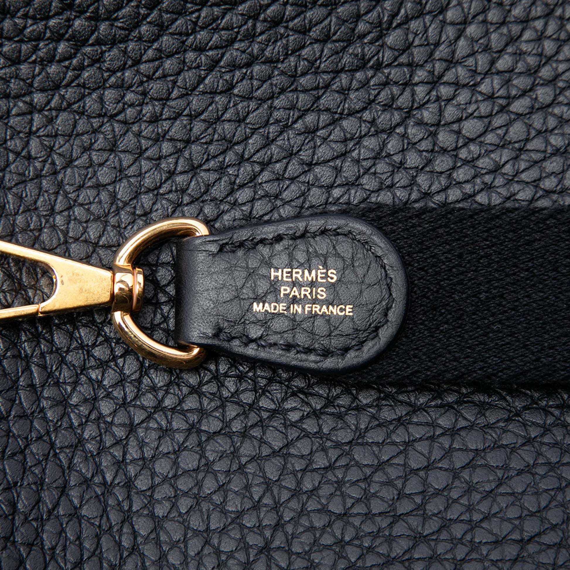 Second hand Hermes Evelyne 16 TPM Clemence Leather Hobo Crossbody Blue - Tabita Bags