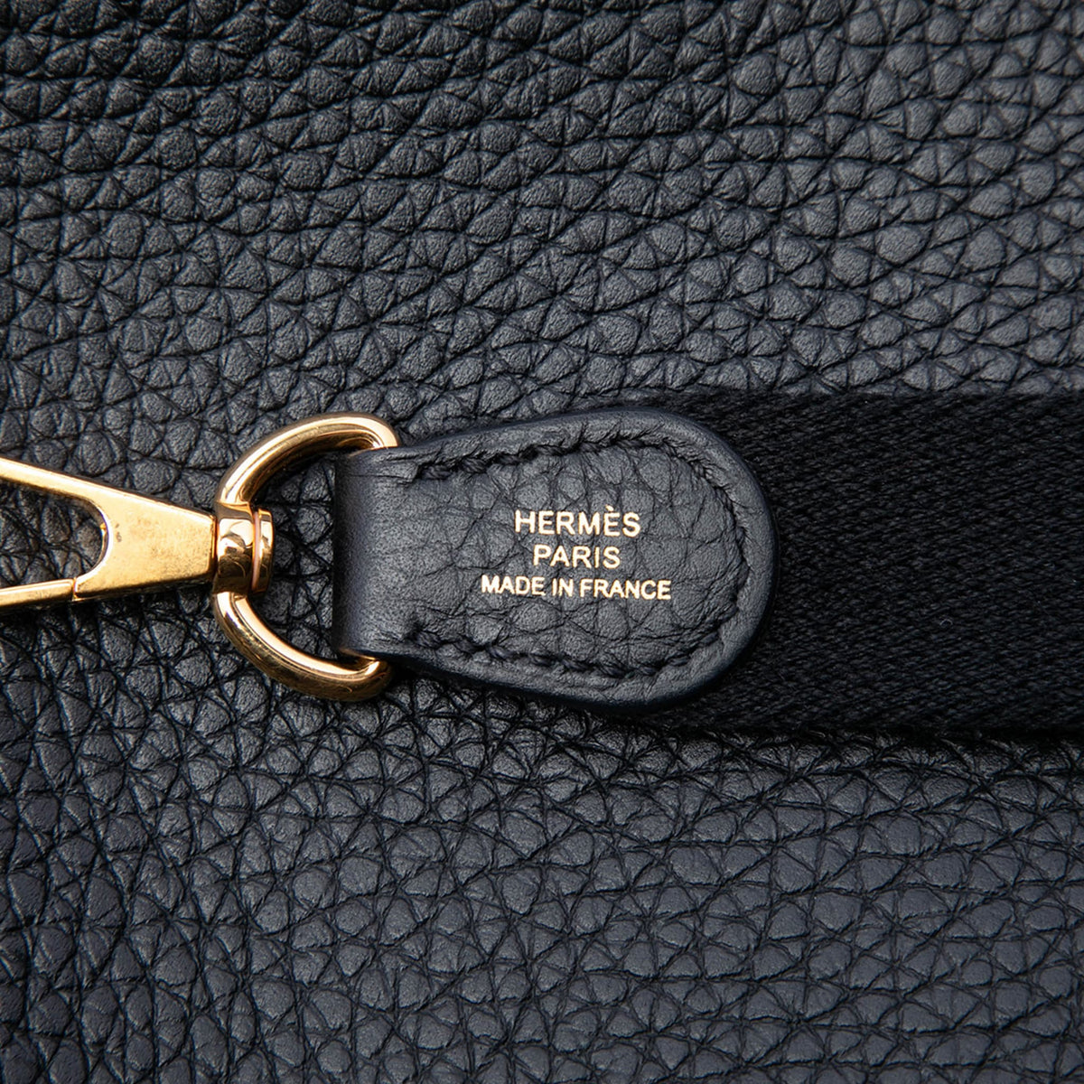 Second hand Hermes Evelyne 16 TPM Clemence Leather Hobo Crossbody Blue - Tabita Bags