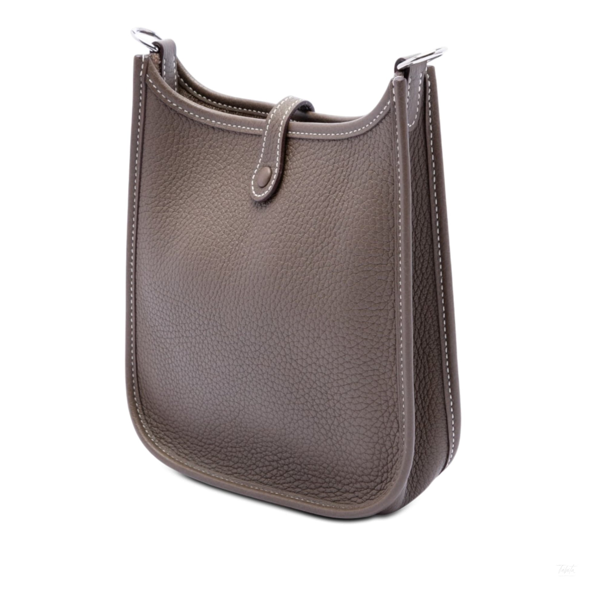 Second hand Hermes Evelyne 16 TPM Clemence Leather Hobo Crossbody Brown - Tabita Bags