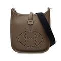 Second hand Hermes Evelyne 16 TPM Clemence Leather Hobo Crossbody Etoupe - Tabita Bags